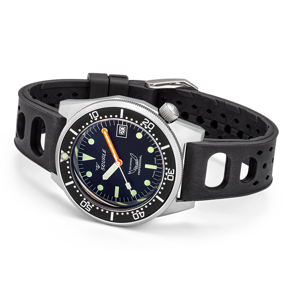 Squale 1521 Schwarz gestrahlt