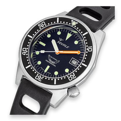 Squale 1521 Schwarz gestrahlt