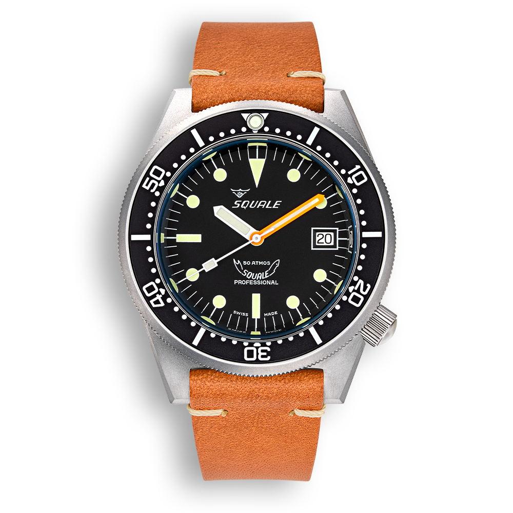 Squale 1521 Schwarz gestrahlt