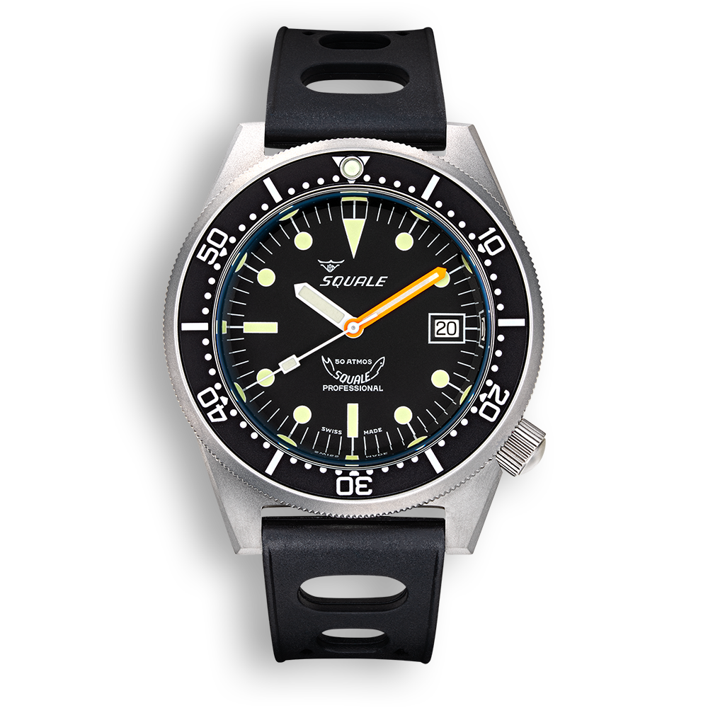 Squale 1521 Schwarz gestrahlt