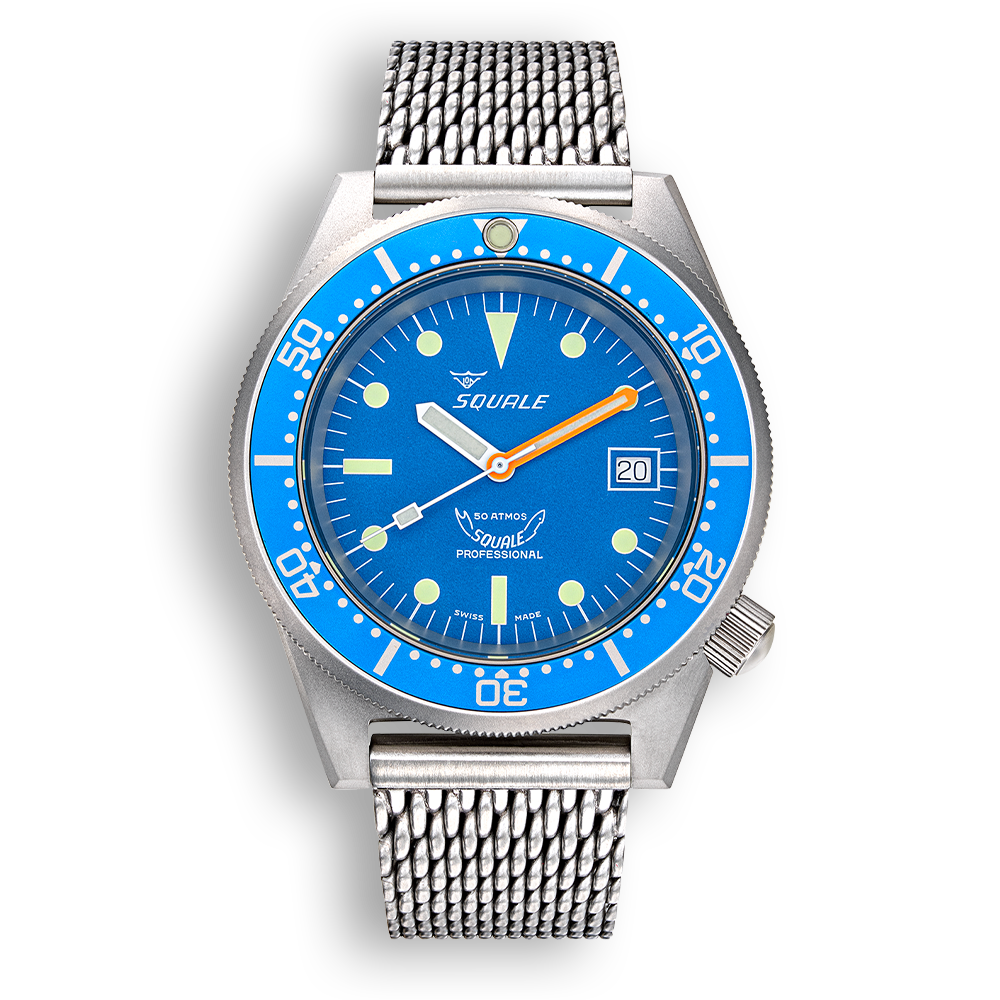 Squale 1521 Blau gestrahlt