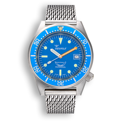 Squale 1521 Blau gestrahlt