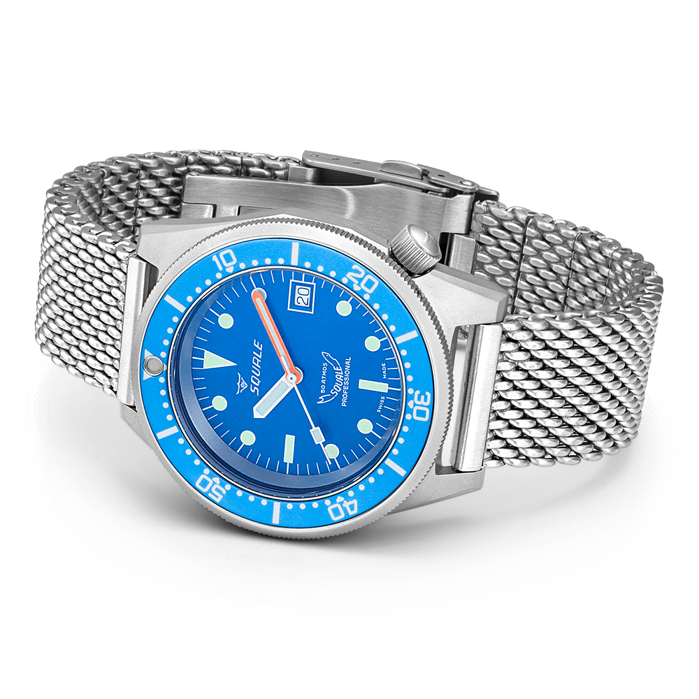 Squale 1521 Blau gestrahlt