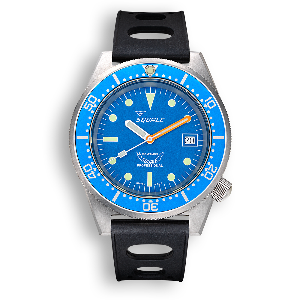 Squale 1521 Blau gestrahlt