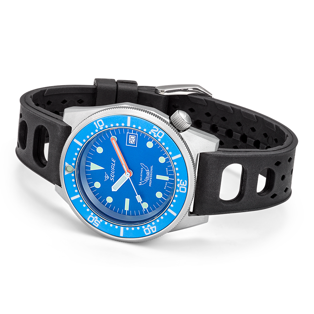 Squale 1521 Blau gestrahlt