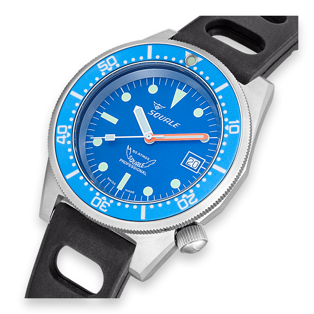 Squale 1521 Blau gestrahlt