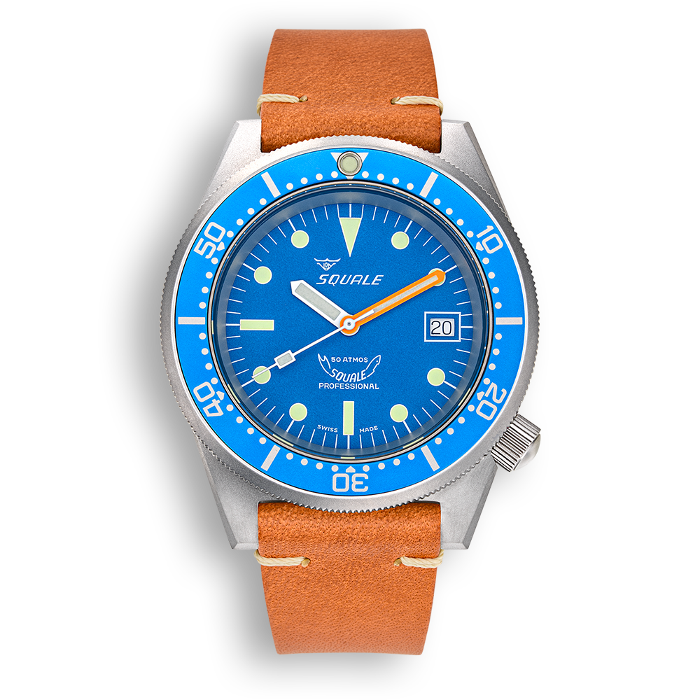 Squale 1521 Blau gestrahlt