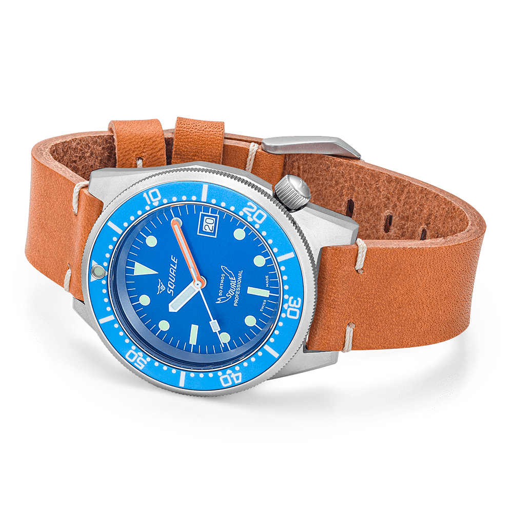 Squale 1521 Blau gestrahlt