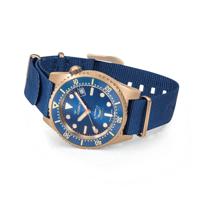 Squale Bronzeblau (2 Riemen)