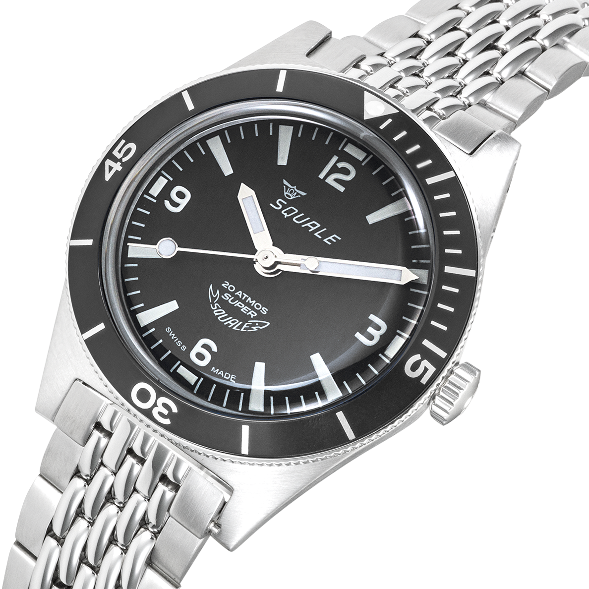 Squale Supersquale Schwarzes Arabisch